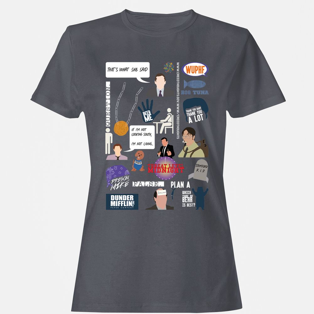 Women's T-Shirt - V92AYCAF - Dark Heather - 5