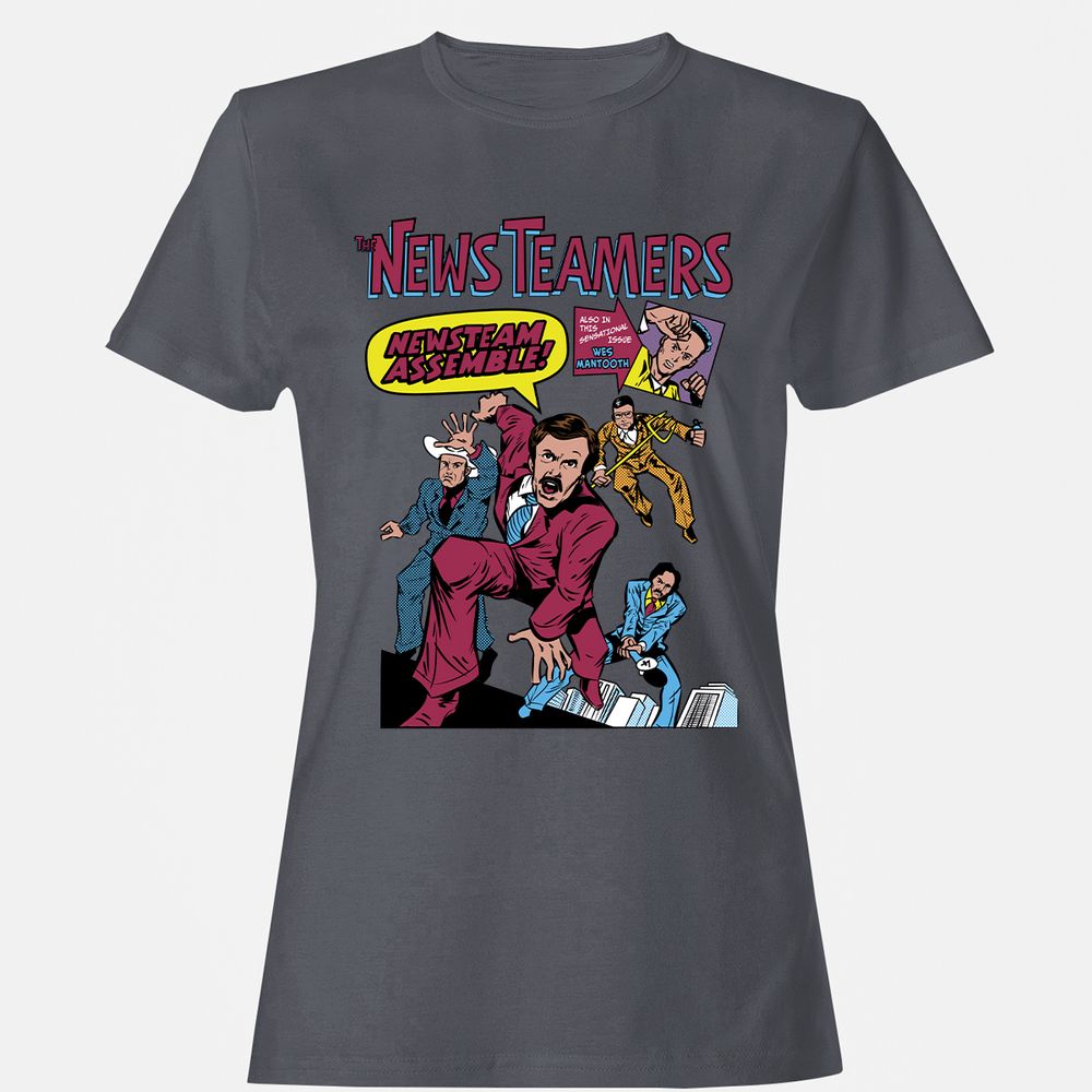 Women's T-Shirt - 8PPYDQF2 - Dark Heather - 5