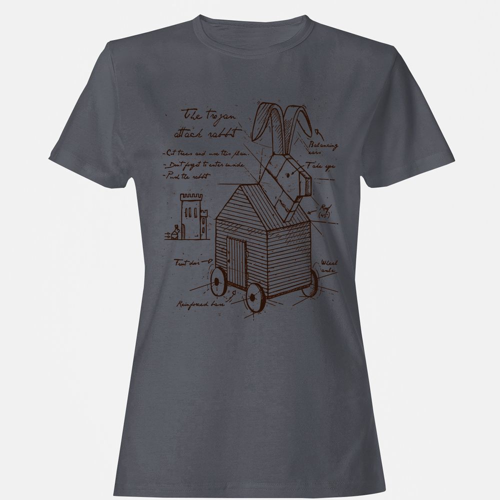 Women's T-Shirt - BANU83N7 - Dark Heather - 5