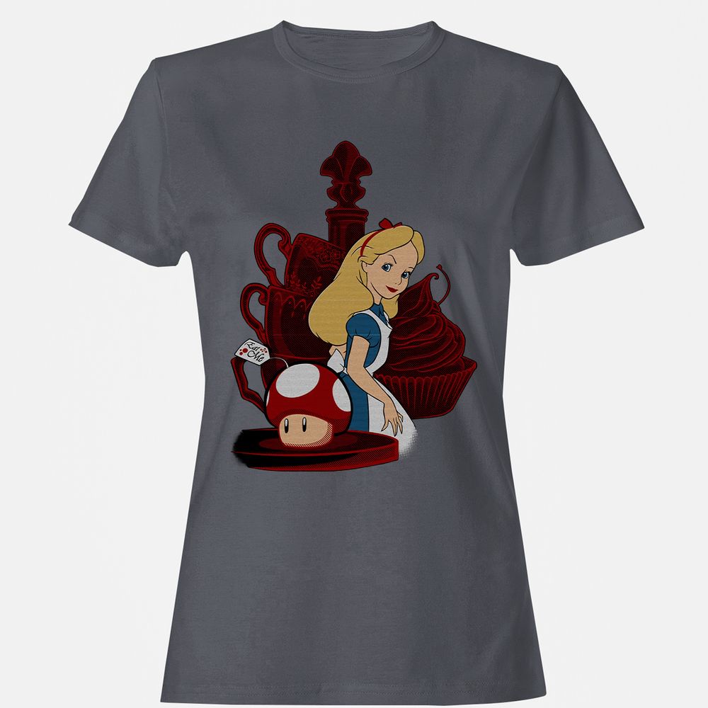 Women's T-Shirt - ZD8XWM49 - Dark Heather - 5