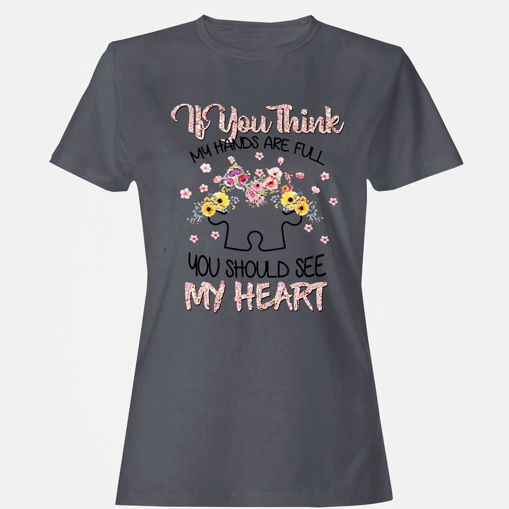 Women's T-Shirt - 1KYVQDDQ - Dark Heather - 5
