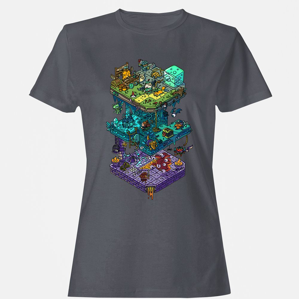 Women's T-Shirt - 591ELRKZ - Dark Heather - 5