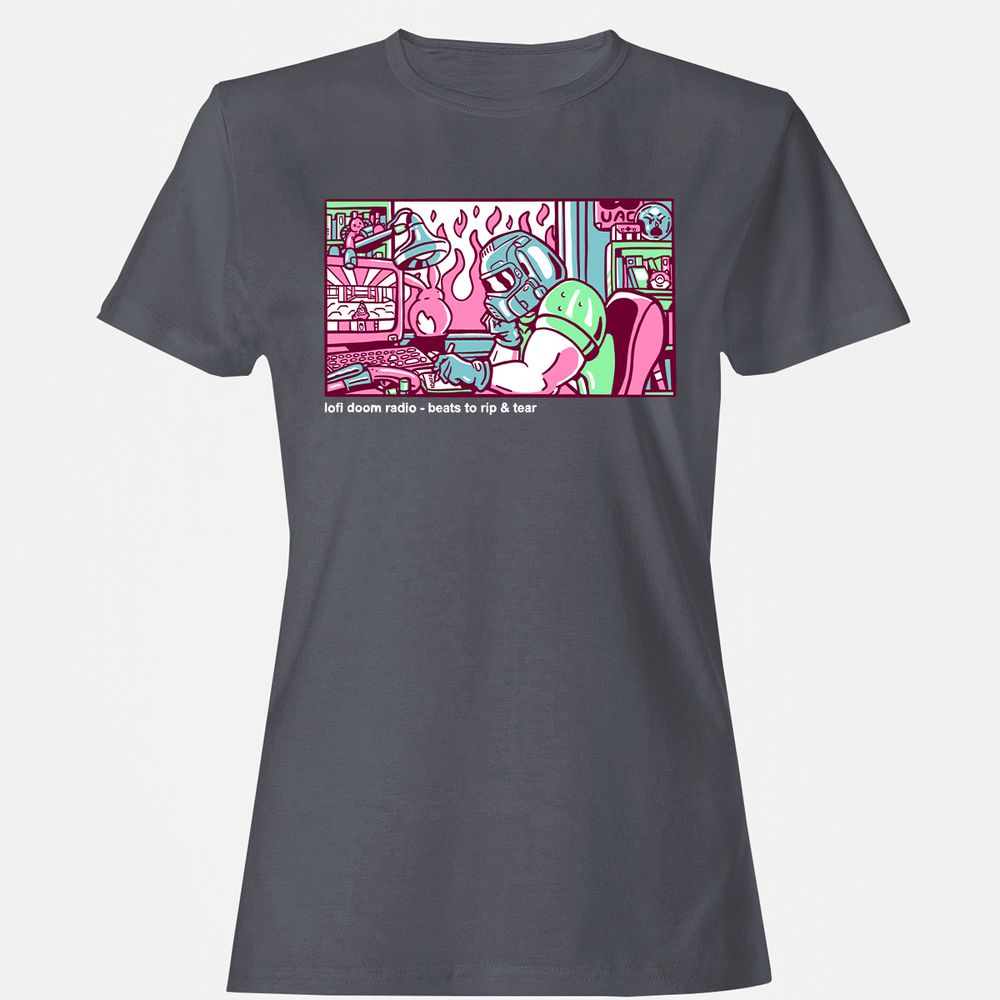 Women's T-Shirt - 3T1QUHZ9 - Dark Heather - 5