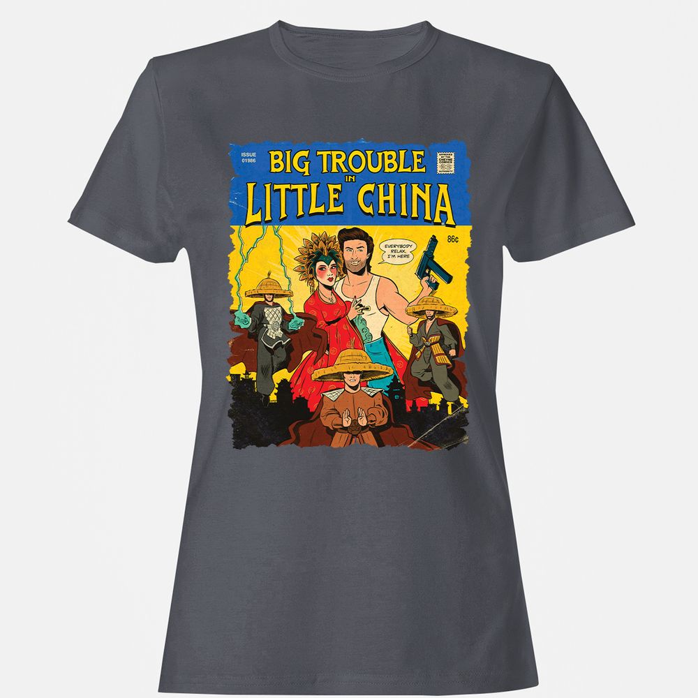 Women's T-Shirt - HUZ89R6X - Dark Heather - 5