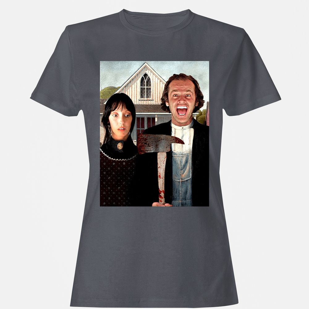 Women's T-Shirt - KU4Q56XE - Dark Heather - 5