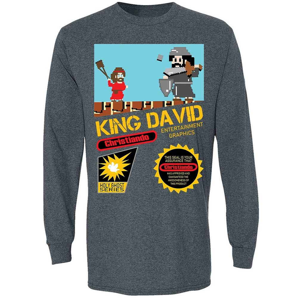 David Vs Goliath Cool Christian - Dark Heather - 5