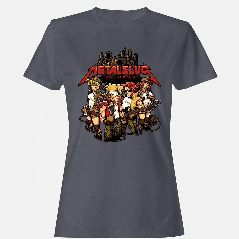 Women's T-Shirt - 6LNS31JZ - Dark Heather - 5