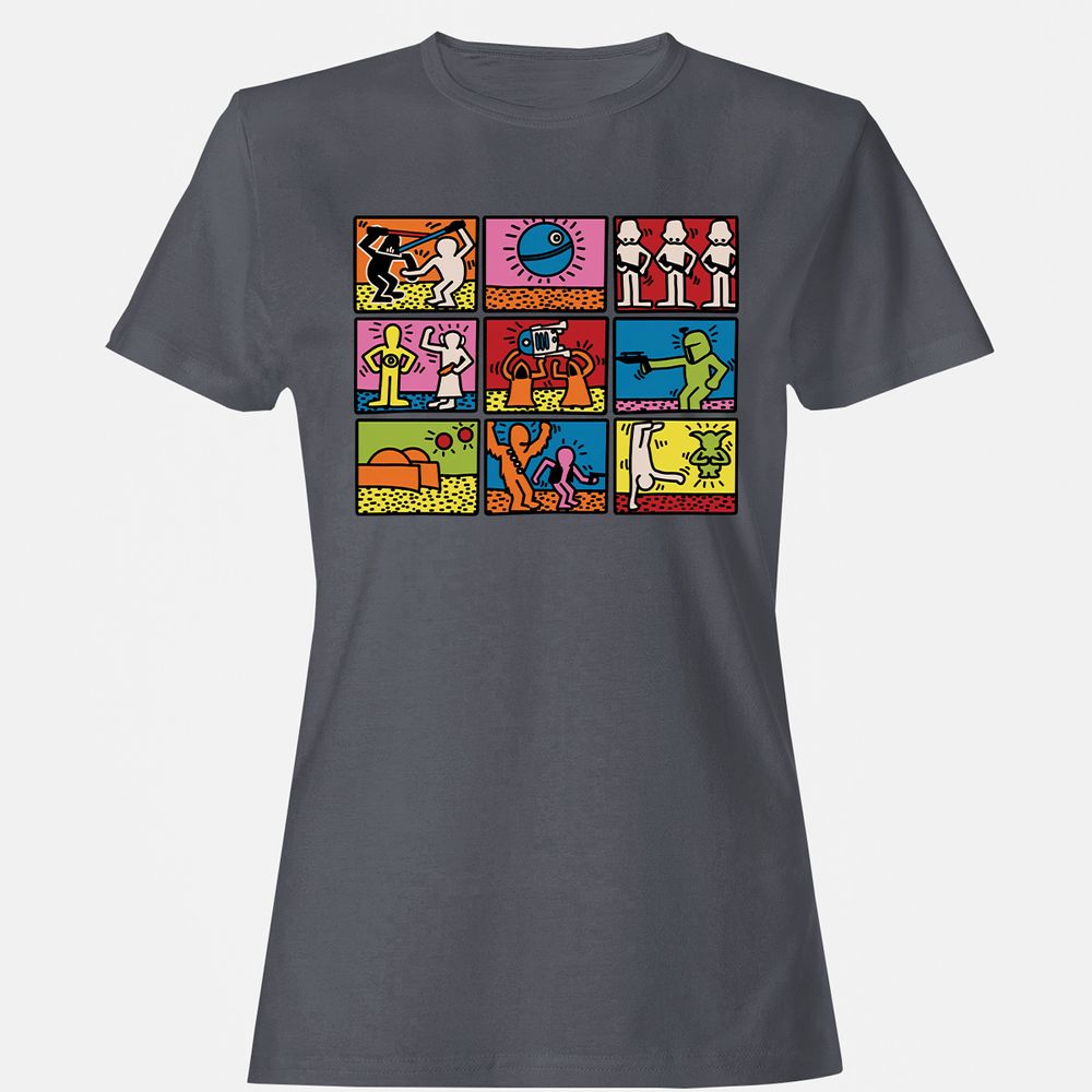 Women's T-Shirt - HD49GUQ4 - Dark Heather - 5