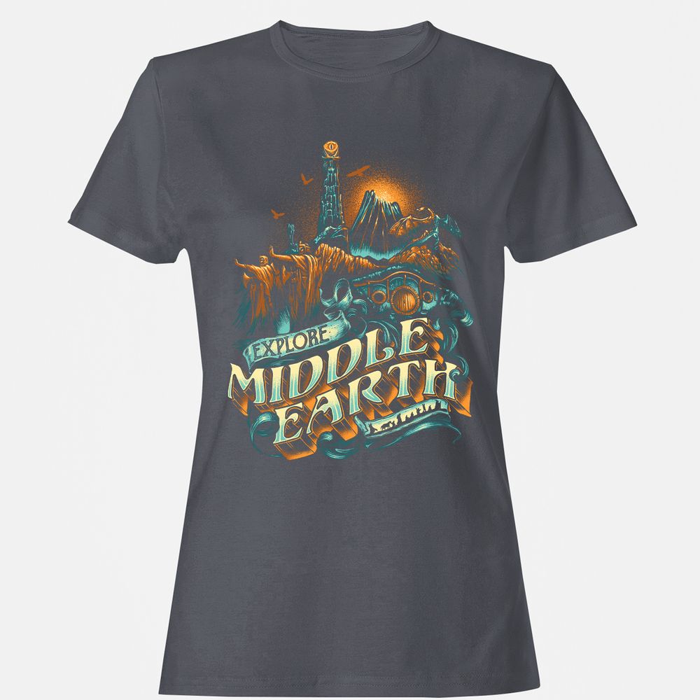 Women's T-Shirt - 9A3VMTK9 - Dark Heather - 5