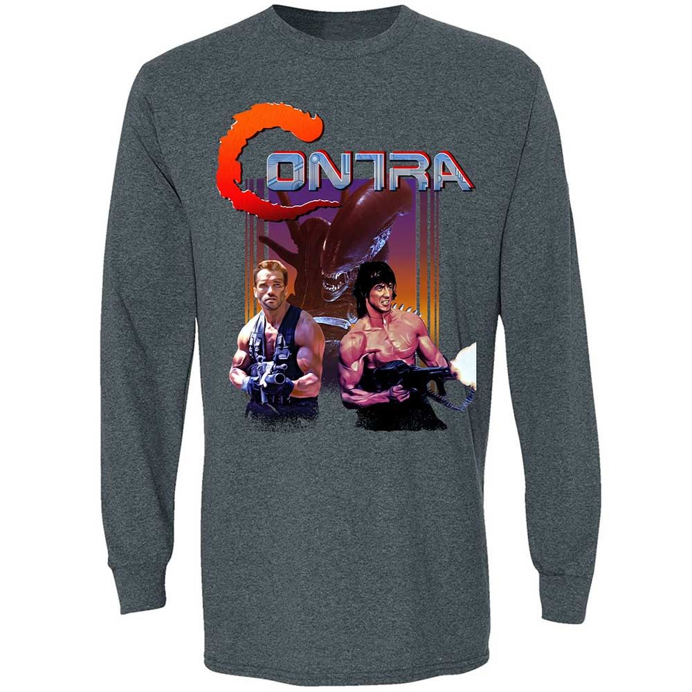 Long Sleeve T-Shirt - F8AHF1XJ - Dark Heather - 5
