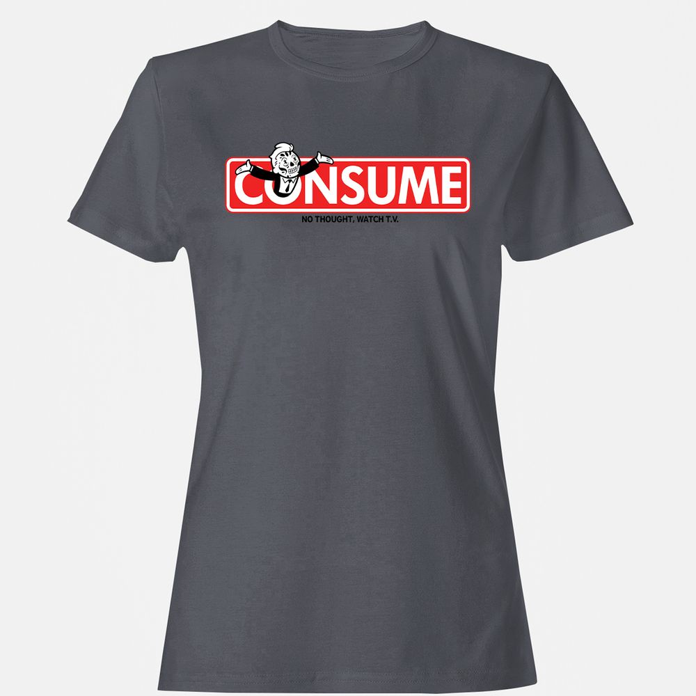Women's T-Shirt - UY4EC94D - Dark Heather - 5