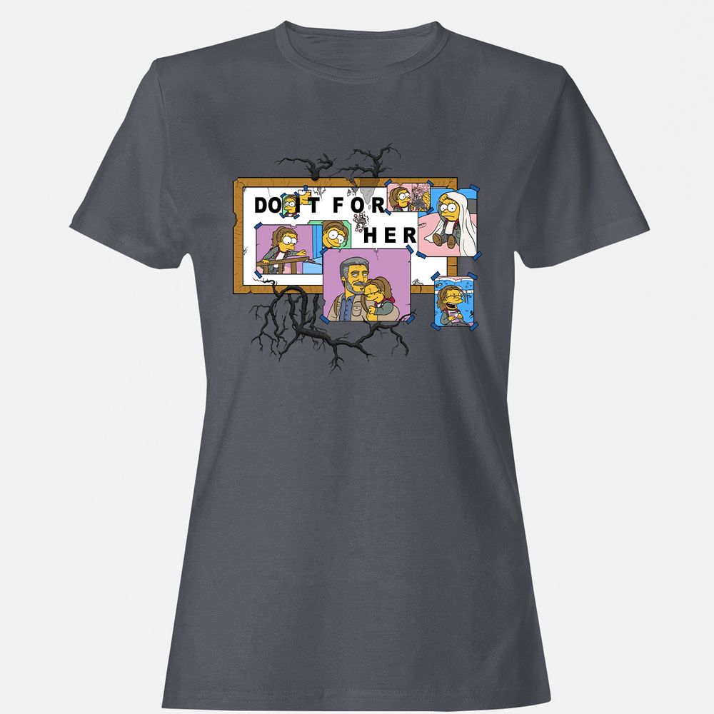 Women's T-Shirt - 77ELXE7H - Dark Heather - 5