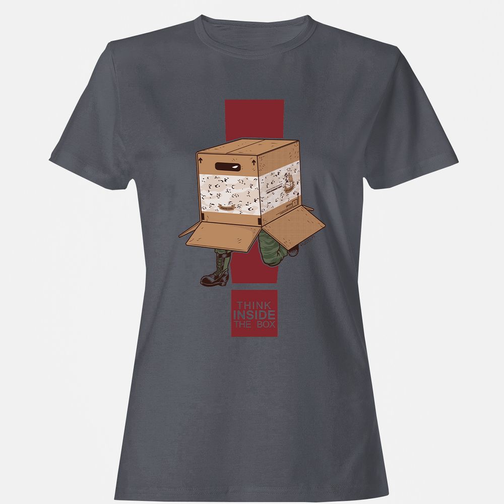 Women's T-Shirt - 8GAHCQYN - Dark Heather - 5