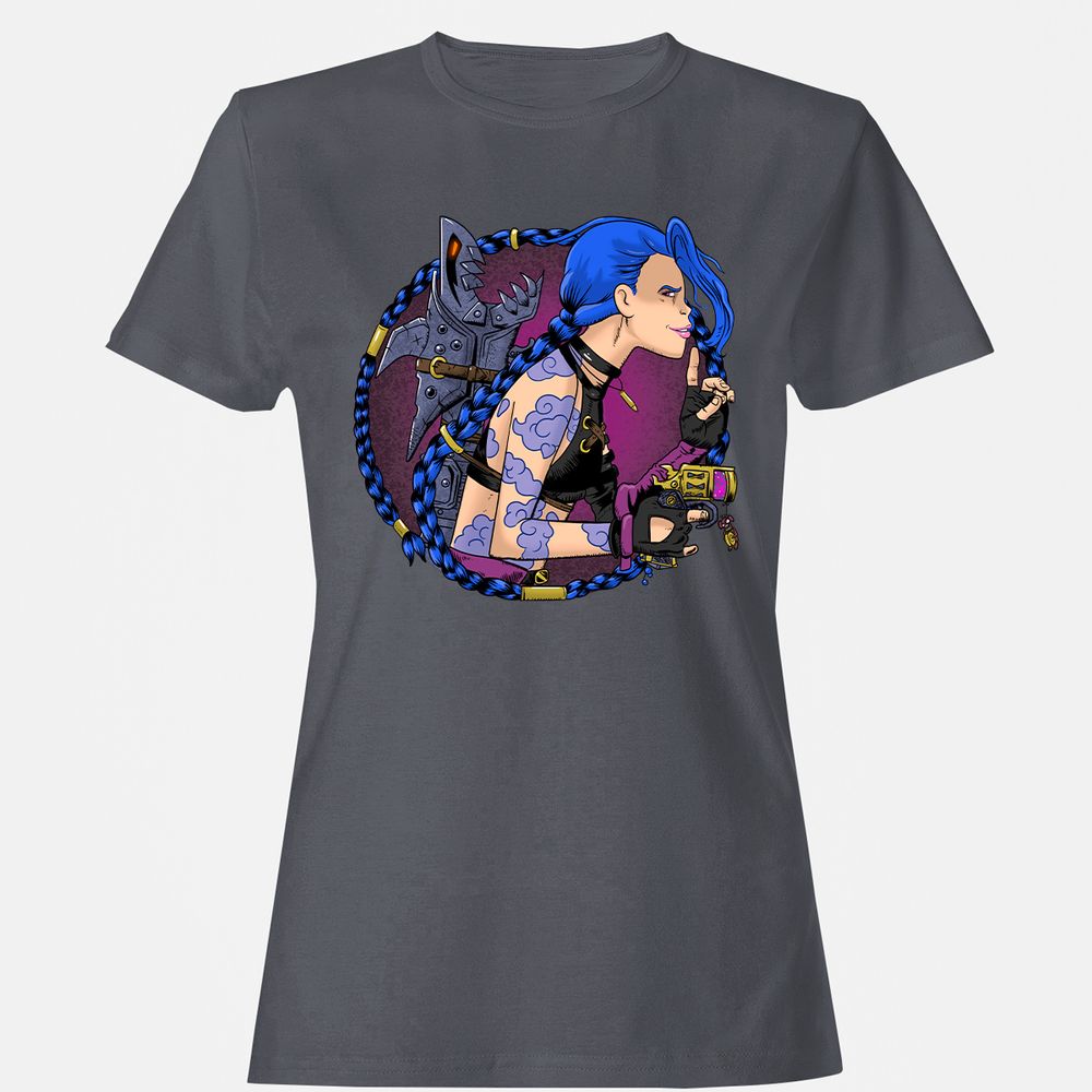 Women's T-Shirt - 1X7HGWCL - Dark Heather - 5