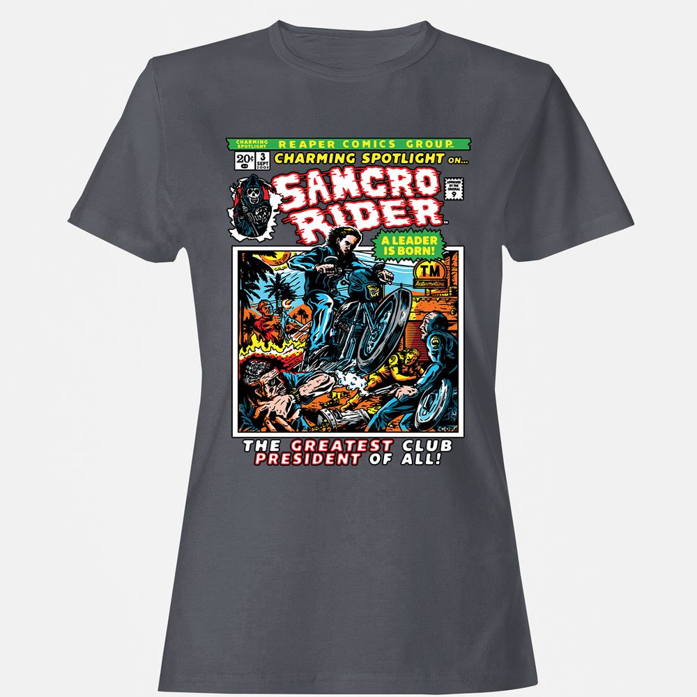 Women's T-Shirt - EL5B7R7E - Dark Heather - 5