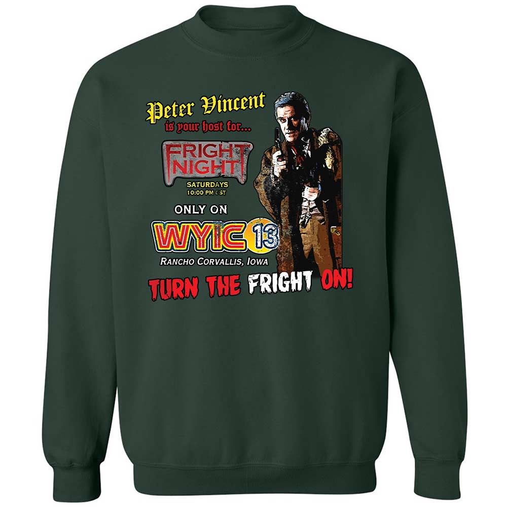 Peter Vincent Fright horror night cult - Forest Green - 5