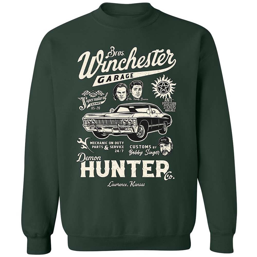 Classic Unisex Sweatshirt - B6335ETU - Forest Green - 5