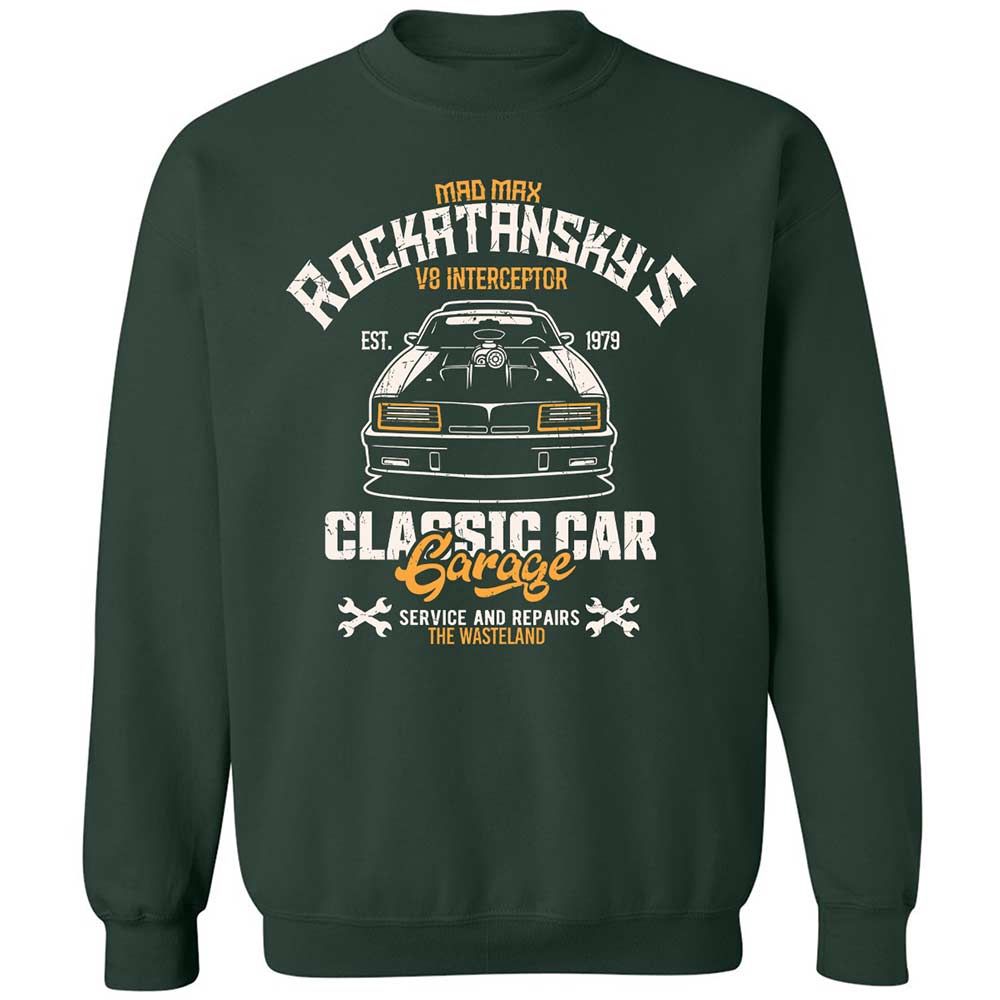 Classic Unisex Sweatshirt - LRQ6Q44V - Forest Green - 5