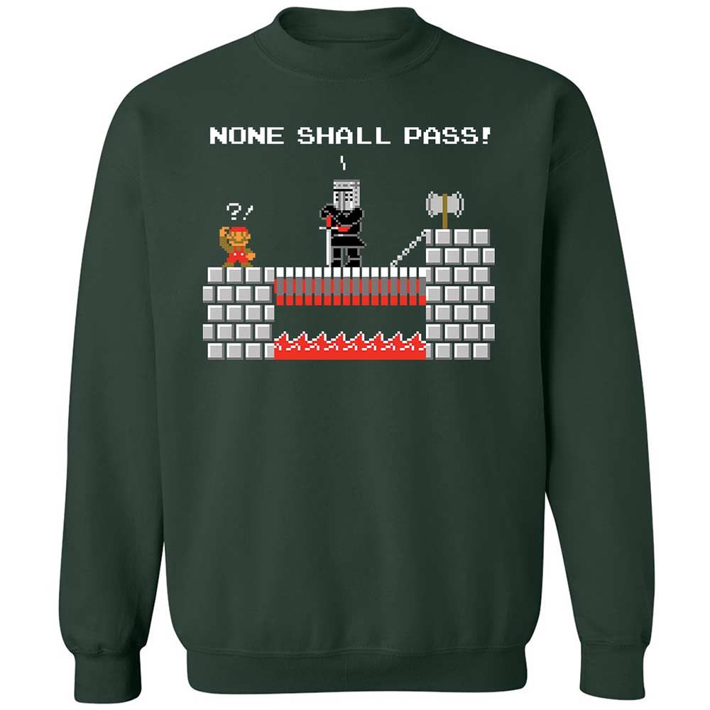 No Plumbers Shall Pass - Forest Green - 5