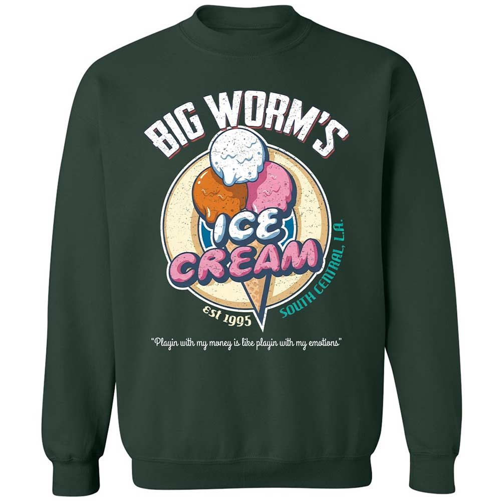 Big Worm's Ice Cream - Forest Green - 5