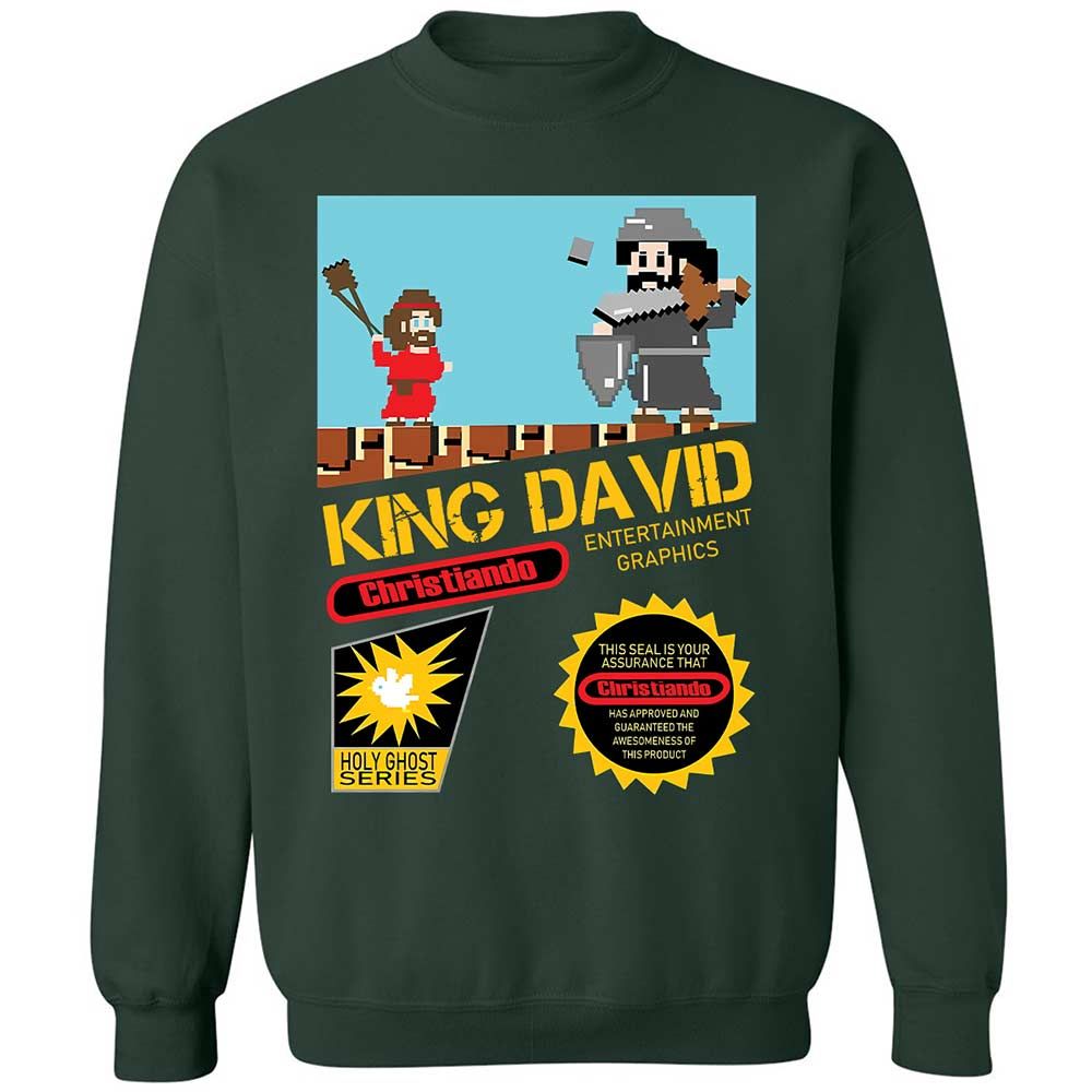 David Vs Goliath Cool Christian - Forest Green - 5