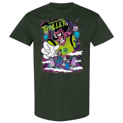 Vintage Pop Cartoon Horror Mashup - Forest Green - 5