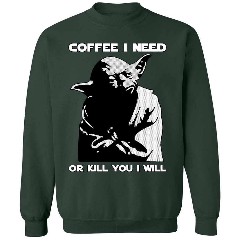 Coffee I Need - Forest Green - 5
