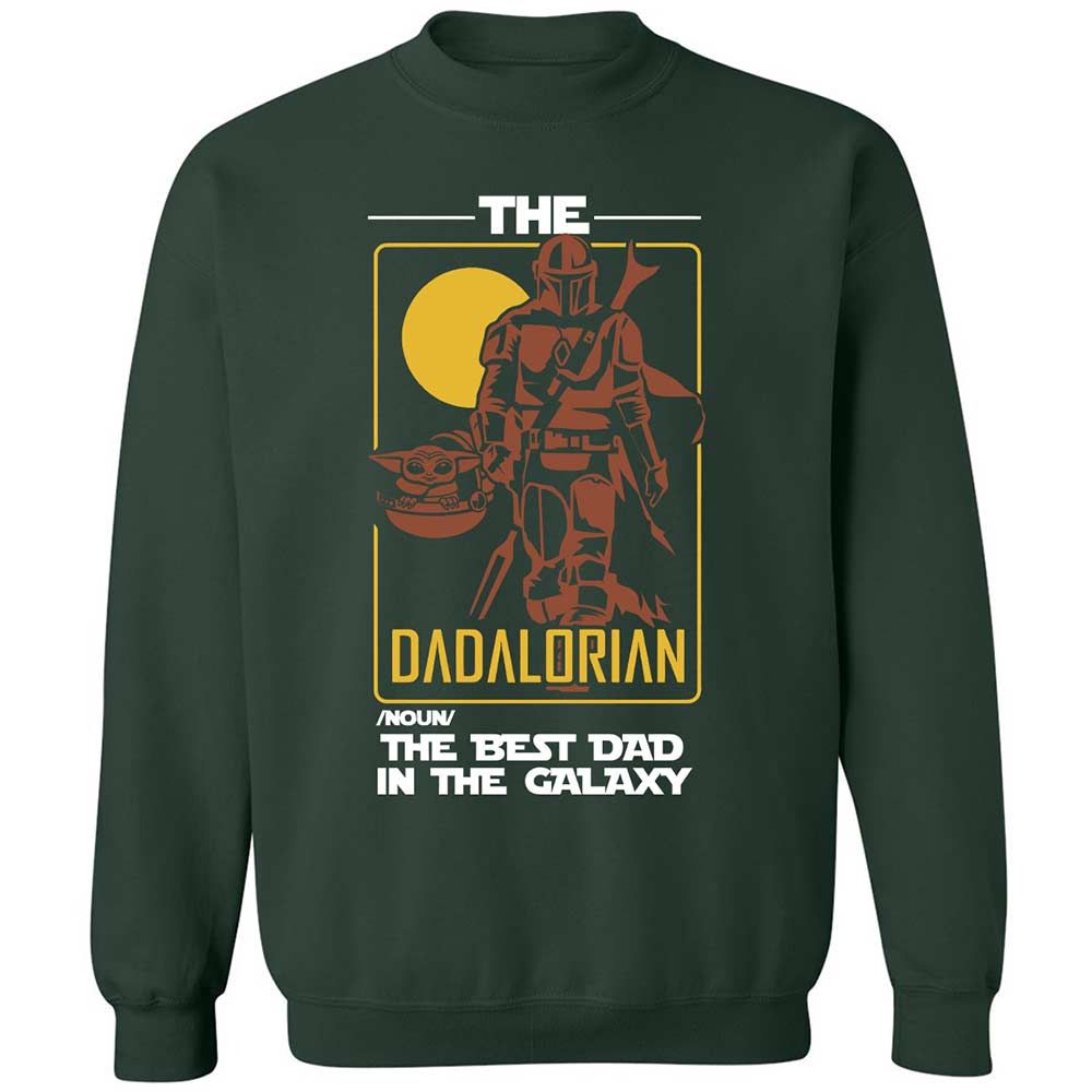 The Dadalorian The Best Dad In The Galaxy - Forest Green - 5