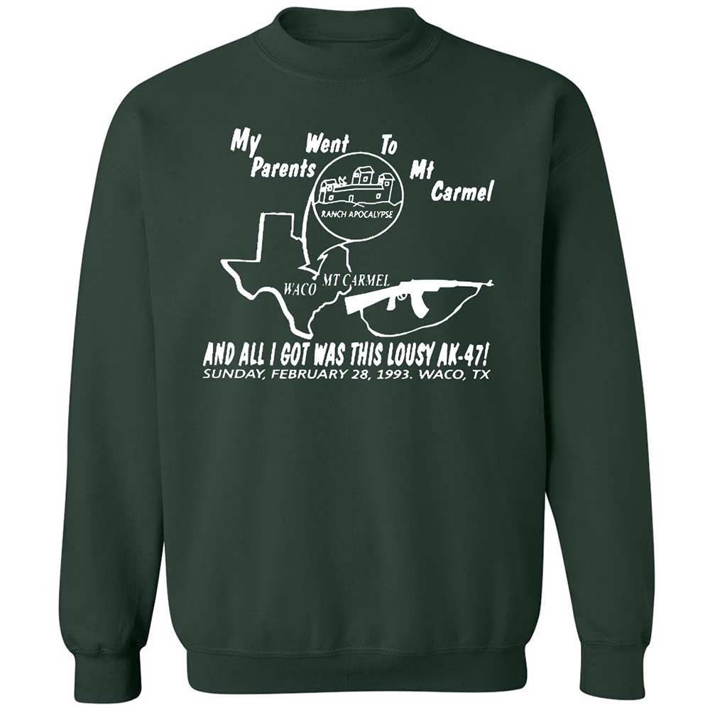 Classic Unisex Sweatshirt - 3QH8FA7H - Forest Green - 5