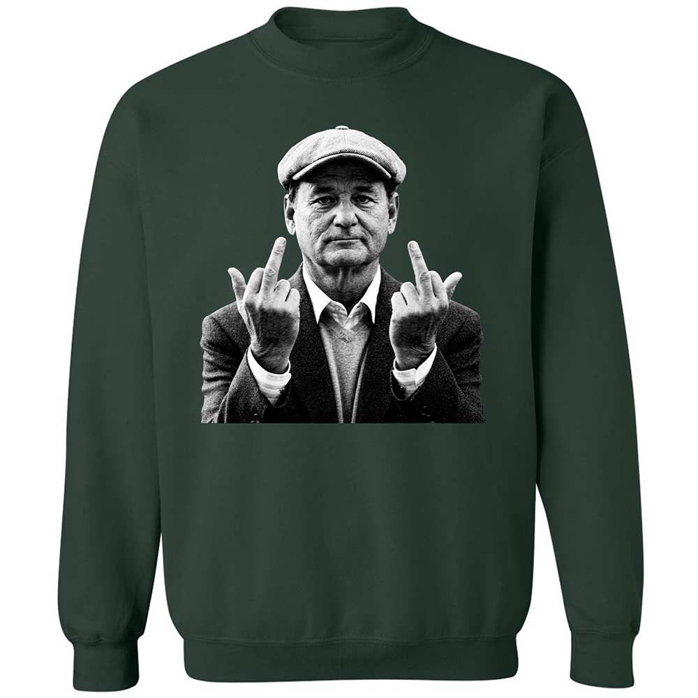 Bill Murray Middle Finger - Forest Green - 5