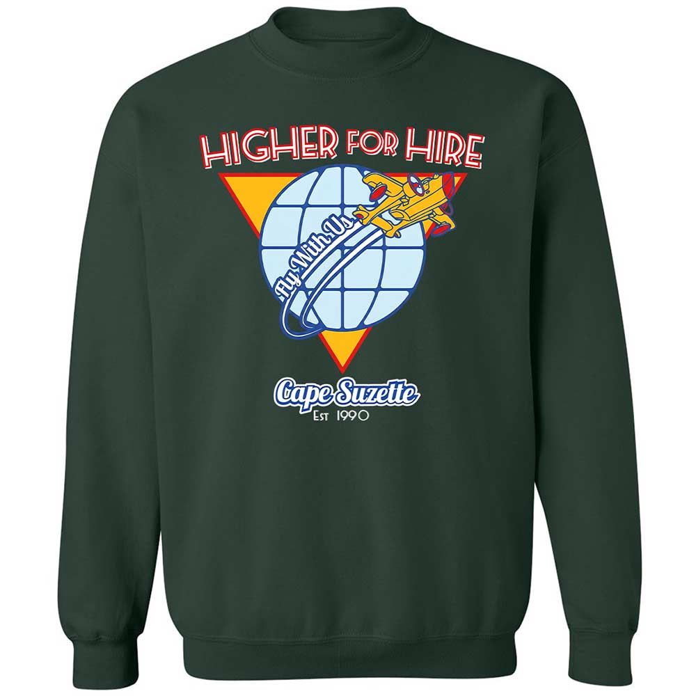 Higher For Hire - Forest Green - 5