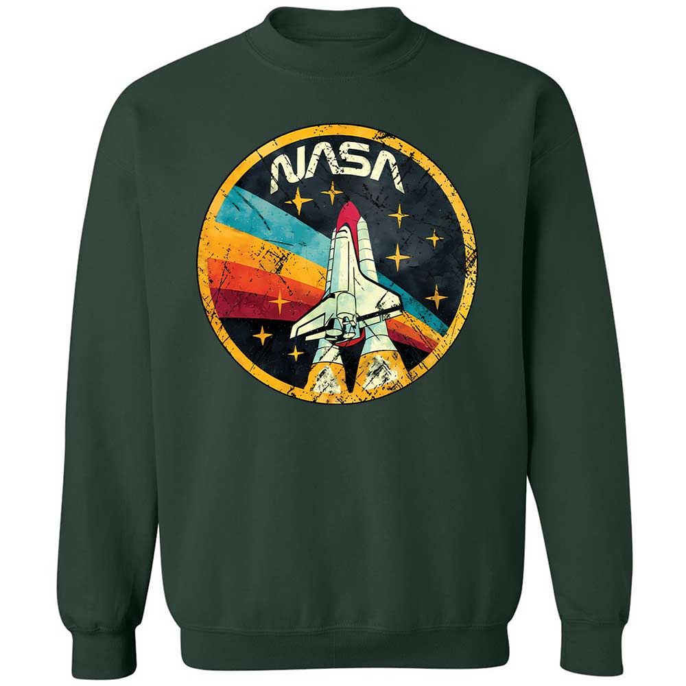 USA Space Agency Vintage Colors - Forest Green - 5