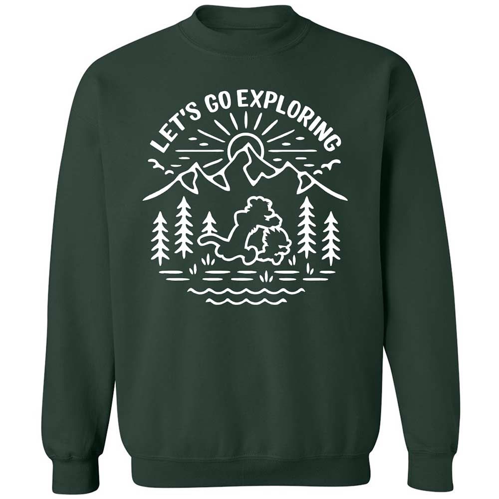 Classic Unisex Sweatshirt - TV47FCJG - Forest Green - 5