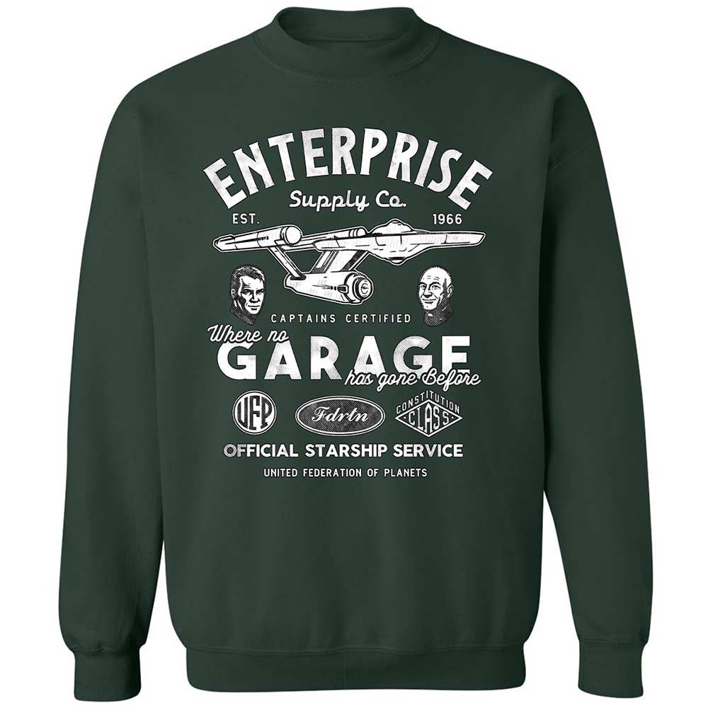 Classic Unisex Sweatshirt - DTLE42SJ - Forest Green - 5