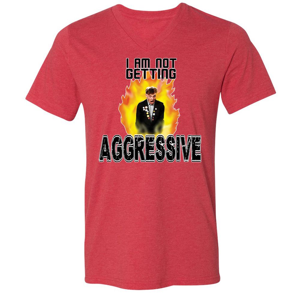 Unisex V-Neck T-Shirt - FMAZ4X5L - Heather Red - 5