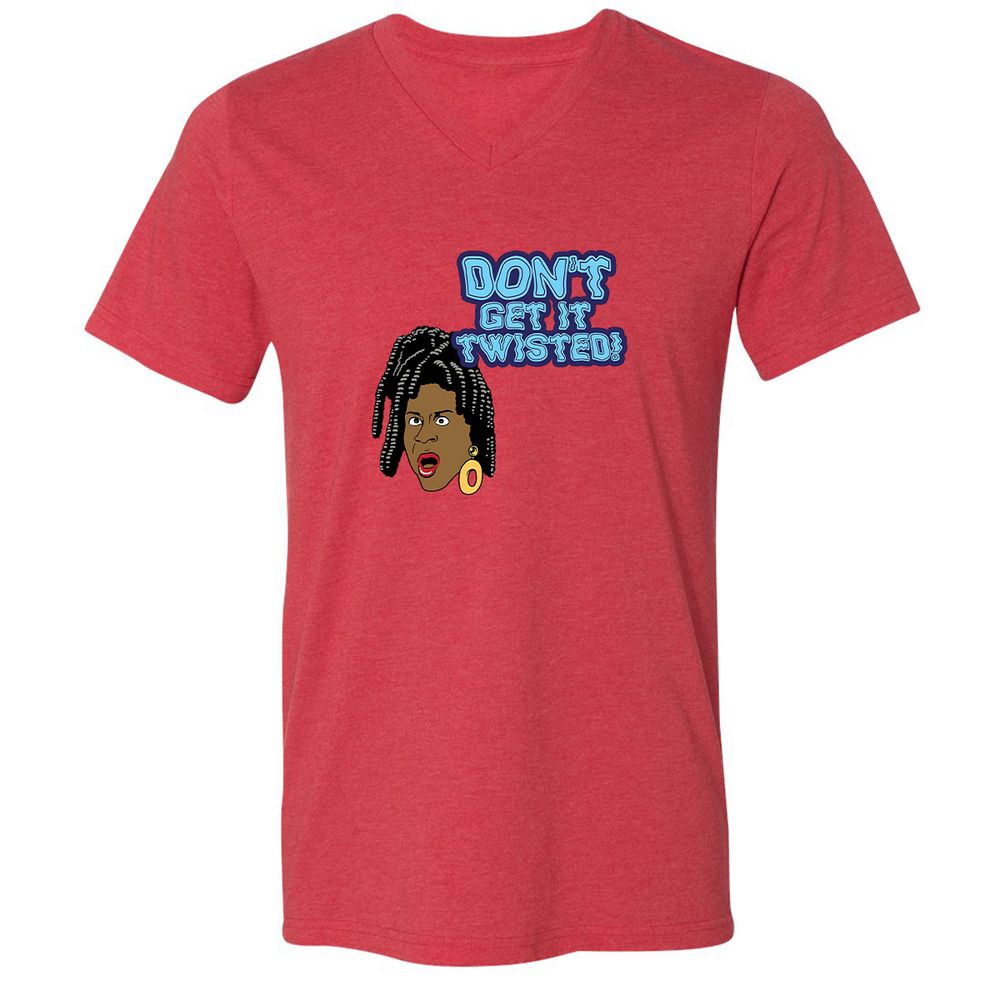 Unisex V-Neck T-Shirt - VMEH94UD - Heather Red - 5
