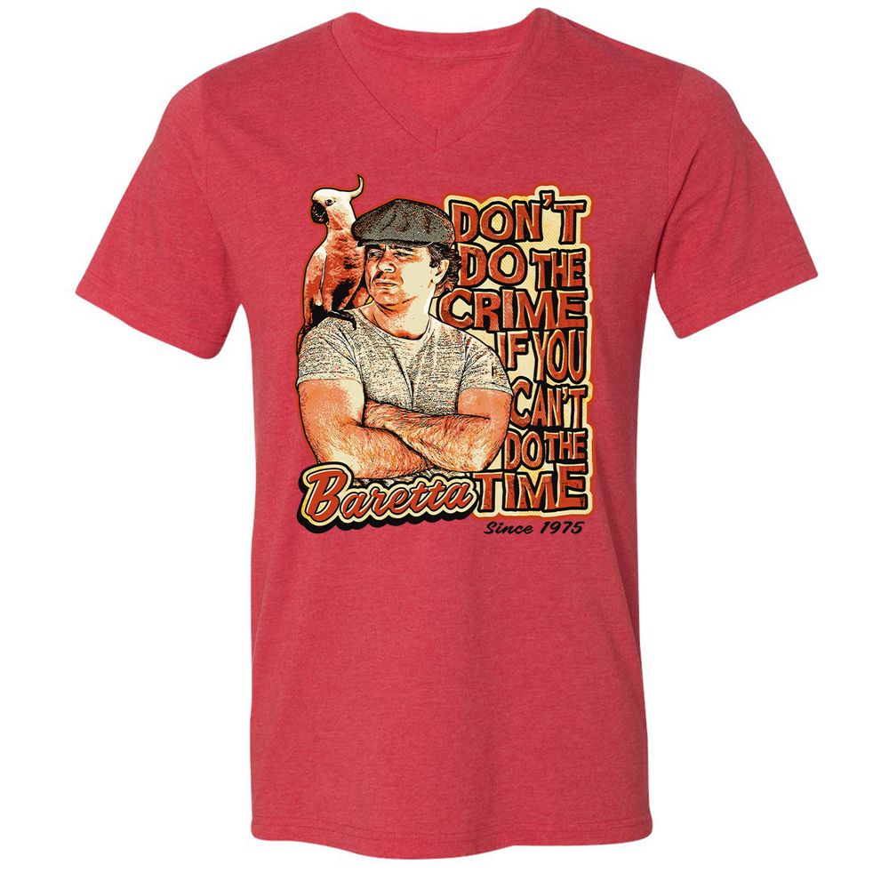 Unisex V-Neck T-Shirt - RZCLDQHH - Heather Red - 5