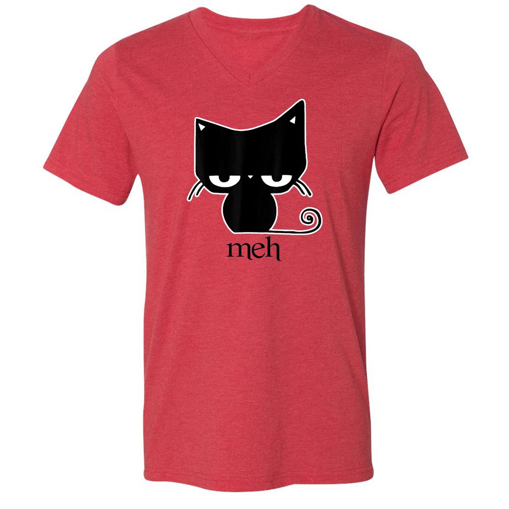 Unisex V-Neck T-Shirt - 45XLSN3Y - Heather Red - 5