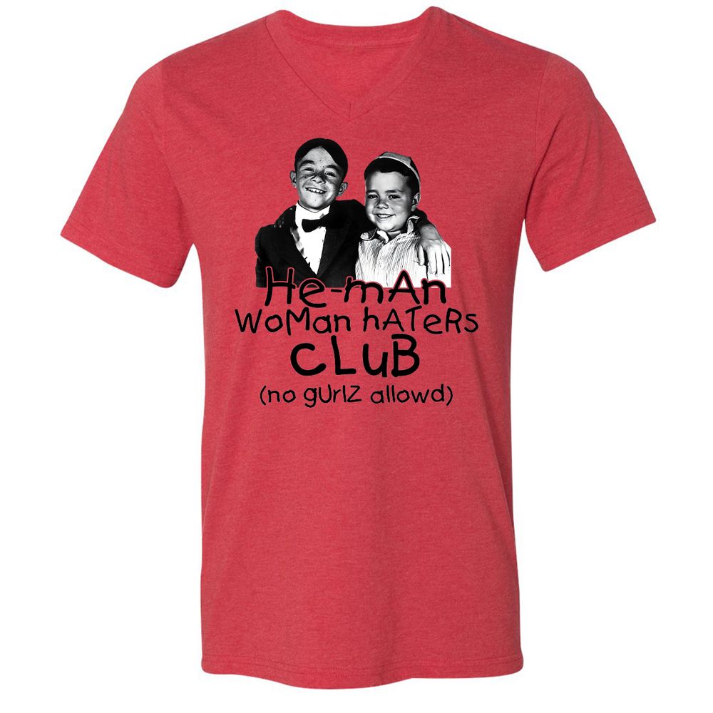Unisex V-Neck T-Shirt - 57WUGRGC - Heather Red - 5