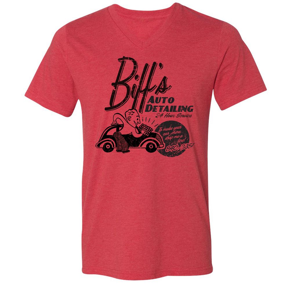 Unisex V-Neck T-Shirt - AHY7LPA8 - Heather Red - 5