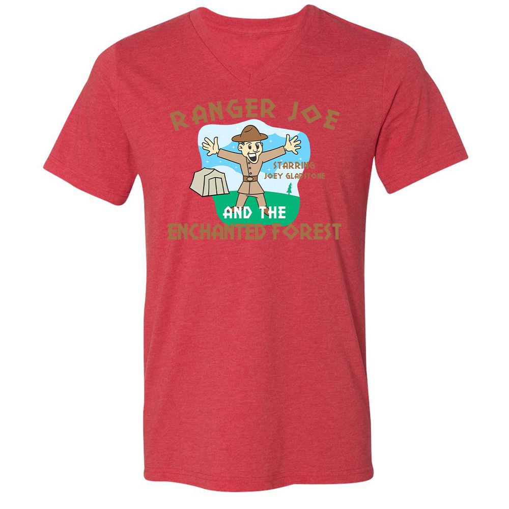 Unisex V-Neck T-Shirt - 2WXWT9WG - Heather Red - 5