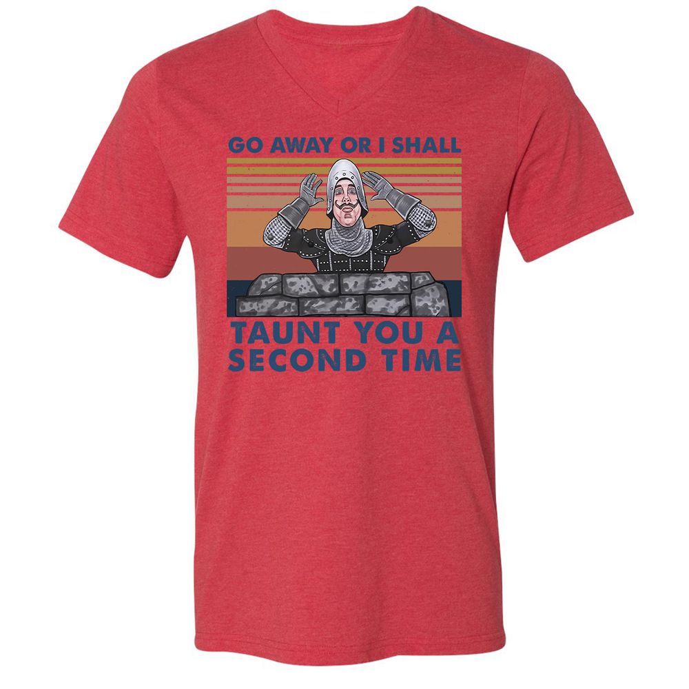 Unisex V-Neck T-Shirt - G5FAPB5L - Heather Red - 5