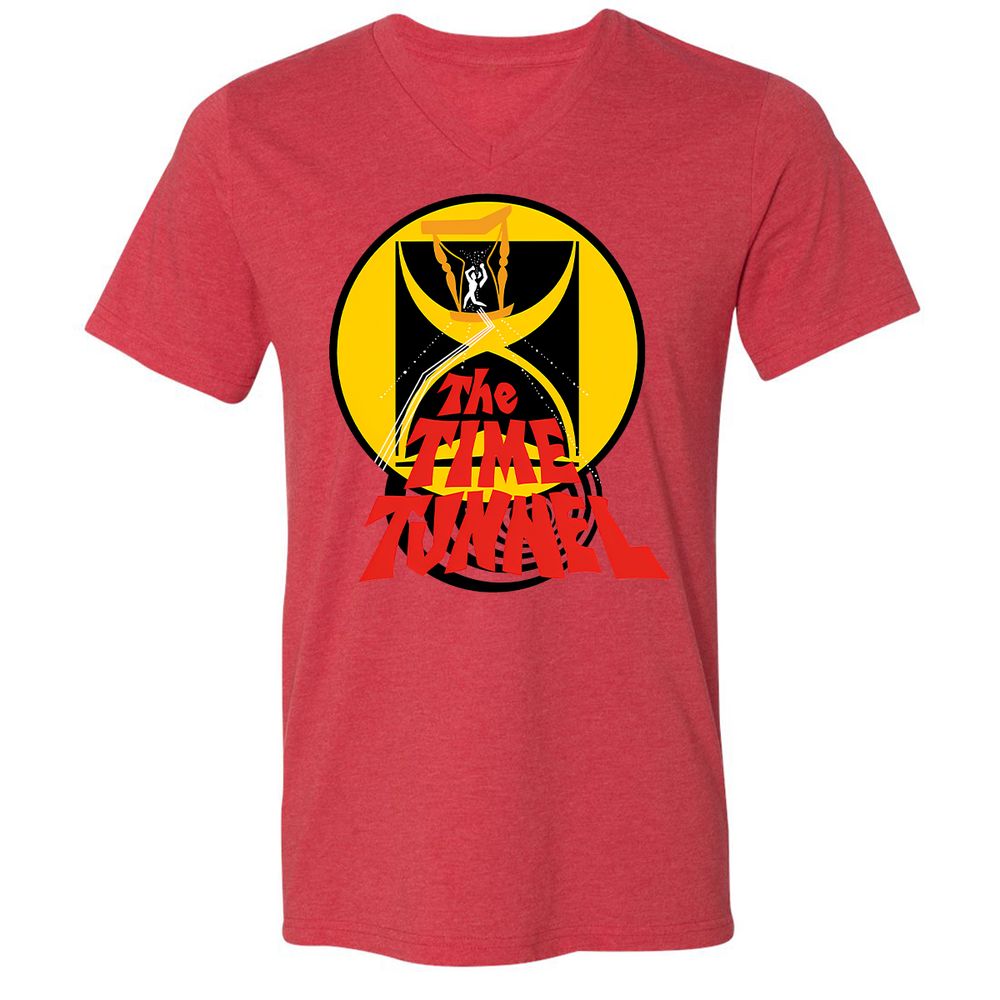 Unisex V-Neck T-Shirt - Y5USDS35 - Heather Red - 5