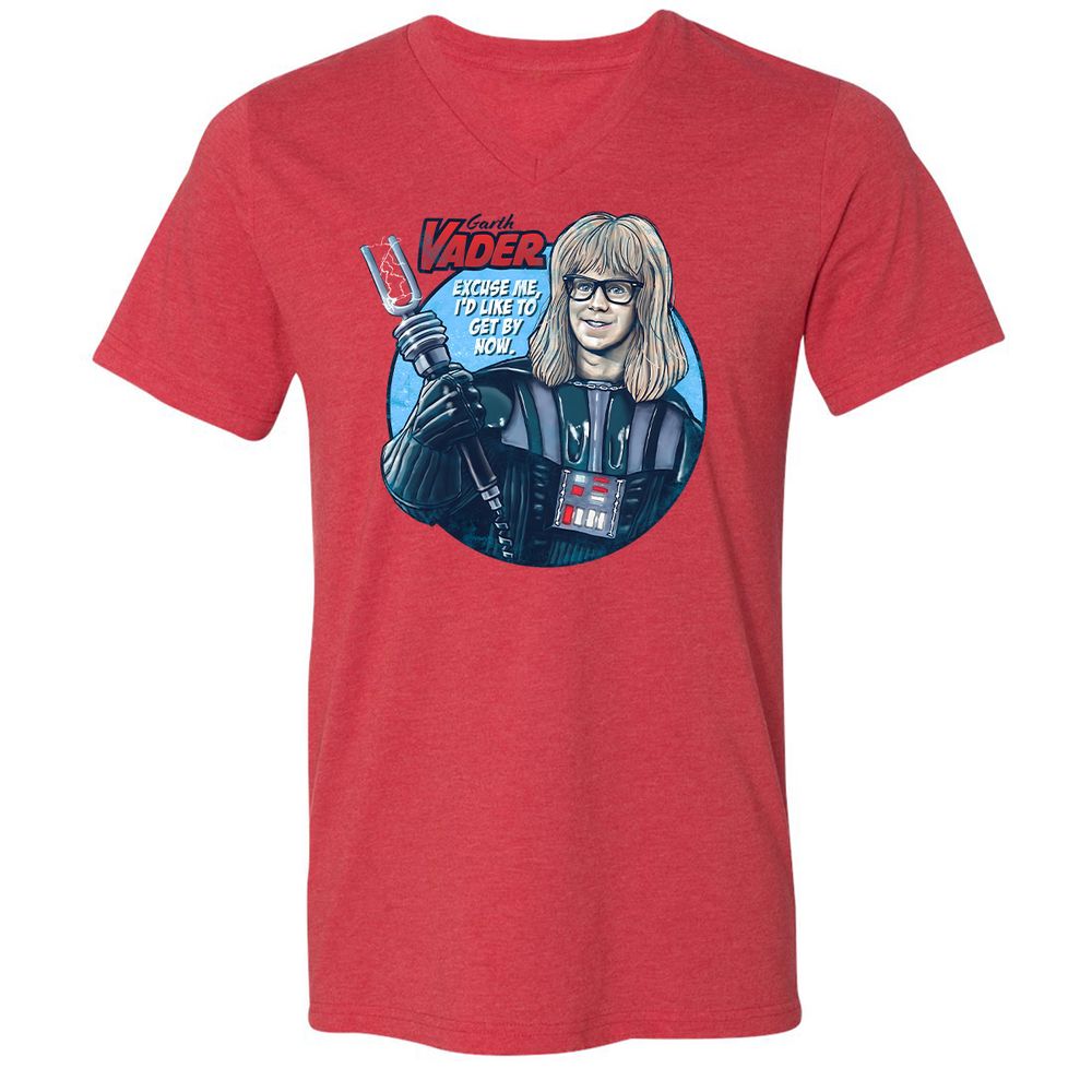 Unisex V-Neck T-Shirt - BNRZ8ML8 - Heather Red - 5