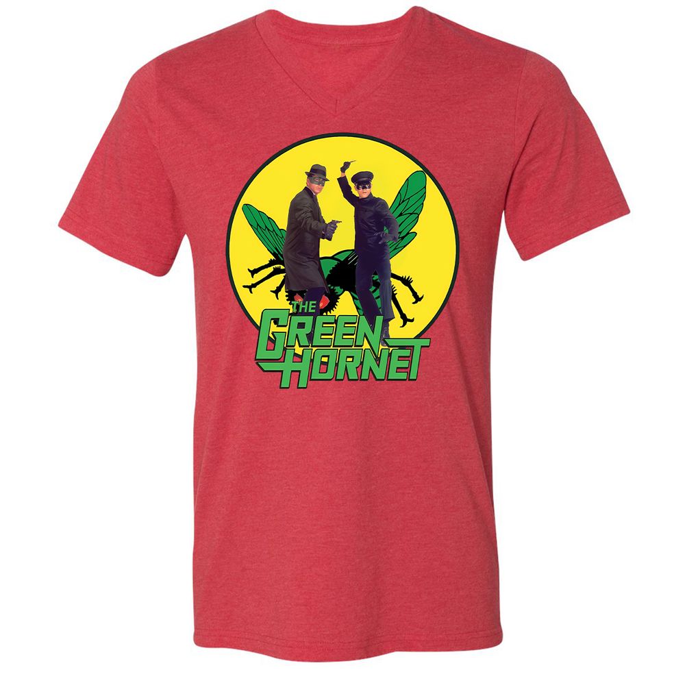 Unisex V-Neck T-Shirt - NBP9XWS9 - Heather Red - 5