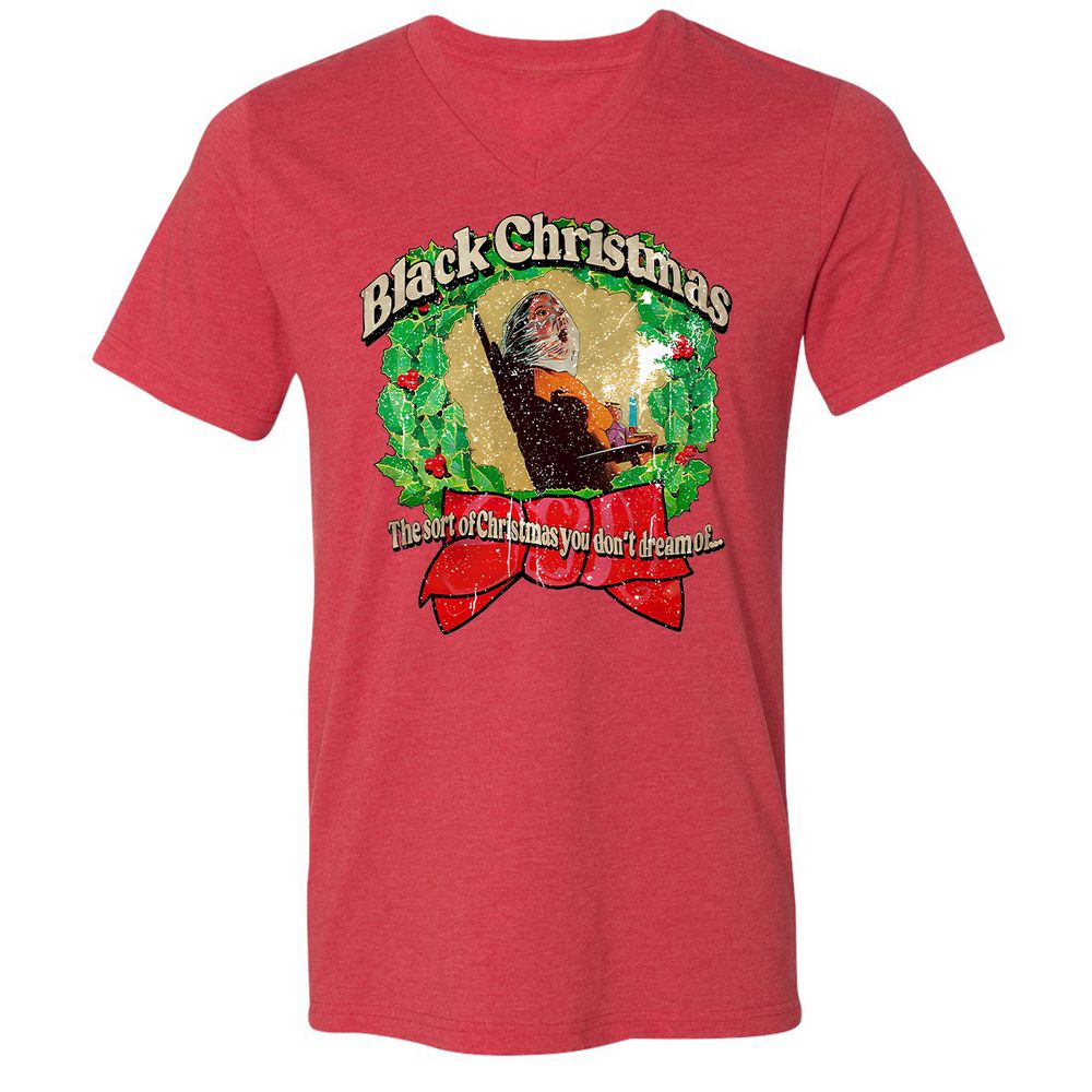 Unisex V-Neck T-Shirt - FBB182PE - Heather Red - 5