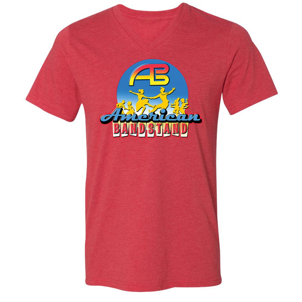 Unisex V-Neck T-Shirt - GDMN6TPM - Heather Red - 5