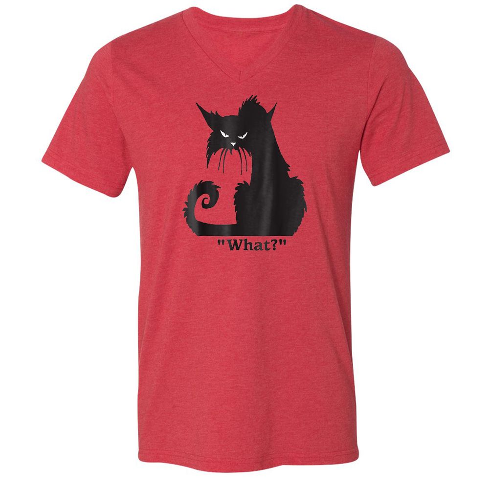 Unisex V-Neck T-Shirt - KK4B7PCS - Heather Red - 5