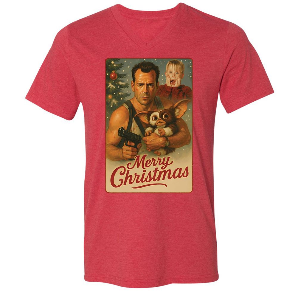 Merry Christmas - Heather Red - 5