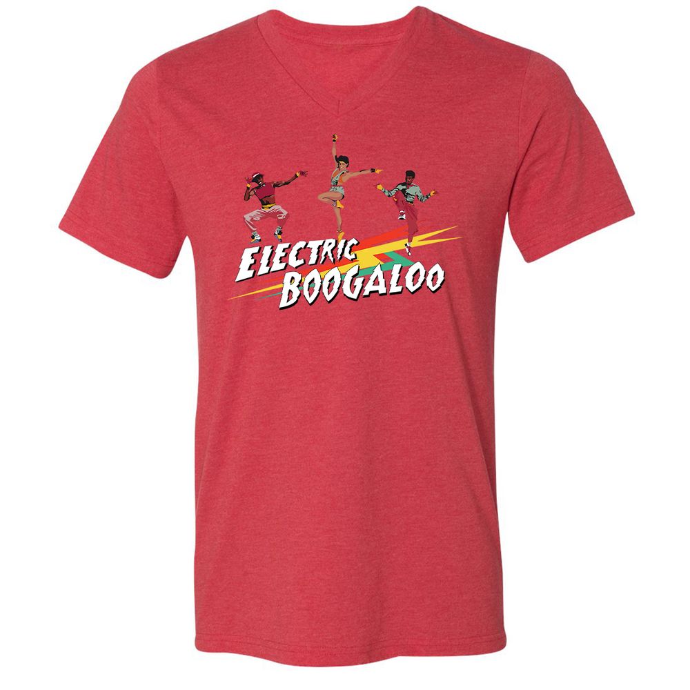 Unisex V-Neck T-Shirt - 1HHD4NQM - Heather Red - 5